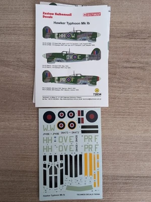 Décalcomanies Maquette Avion 1:72 TYPHOON - Photo 1/4