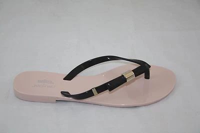 WMN'S 31699 MELISSA HARMONIC+JASON WU IV 51647 PINK/BLACK THONG SANDAL - Image 1 of 4