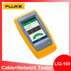 Fluke Networks LIQ-100 - LinkIQ Cable+Network Tester Color Touchscreen - Picture 1 of 9