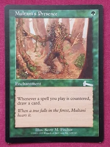 Magic The Gathering URZA'S LEGACY MULTANI'S PRESENCE green card MTG - Picture 1 of 2
