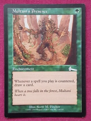Magic The Gathering URZA'S LEGACY MULTANI'S PRESENCE green card MTG - Image 1 of 2