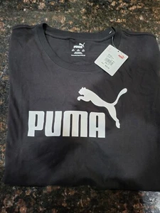 Puma Essentials Logo Crew Neck Short Sleeve T-Shirt Big Tall Mens Black 3X - Picture 1 of 1