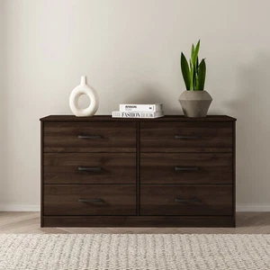 6 Drawer Dresser Bedroom Storage Dresser Bedroom Chest Clothes Organizer Cabinet - Picture 1 of 12