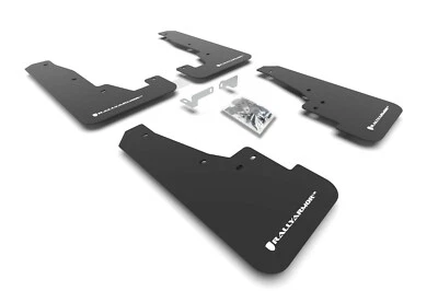 Guardabarros Rally Armor negro con logotipo blanco para Dodge Durango SRT/RT 2016-21 Foto 1 de 3