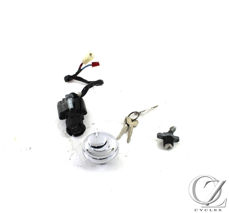 2012 12 Yamaha Raider XV1900 SCL Ignition Lock Gas Cap Seat Set with Key Foto 1 de 4