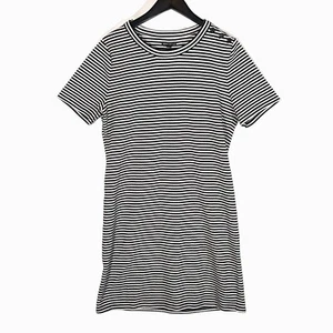 J. Crew Mercantile Size XXL Short Sleeve Knee Length Knit Dress Nautical Stripe - Picture 1 of 8