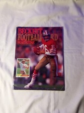 BECKETT FOOTBALL CARD MAGAZINE ISSUE #2 1990 JAN/FEB JOE MONTANA ON COVER 