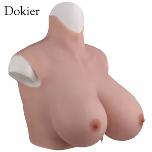 Dokier Oversize K Cup Silicone Crossdresser Breast Forms Breastplate Fake Boobs - Picture 1 of 10