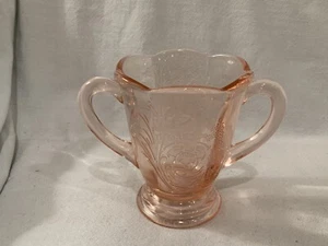 Paden City Cupid Bright Pink Sugar Bowl Excellent Scarce - Picture 1 of 5