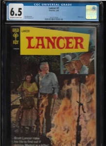 1969 1st " LANCER " GOLD KEY COMIC BOOK CGC 6.5 GRADED & ENCASED - Bild 1 von 11