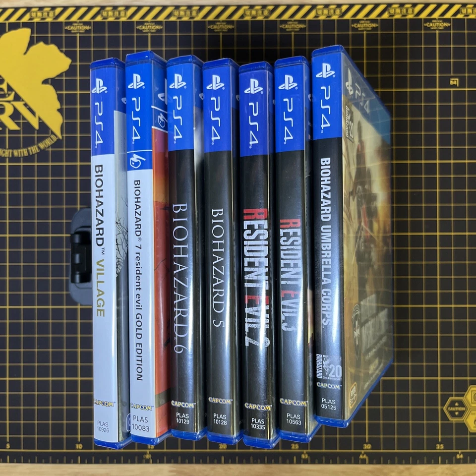 Lot 7 Biohazard Resident Evil Umbrella Corps RE 2 3 5 6 Village PS4 Asia English - Image 1 of 4