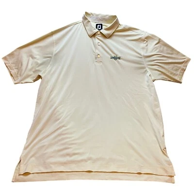 FootJoy Polo Shirt Mens Extra Large Yellow Golf Performance Logo Athleisure - Image 1 of 4
