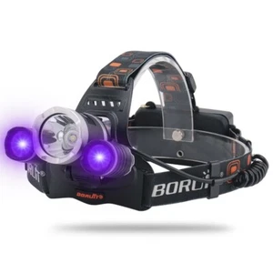 BORUiT 90000LM Brightness LED Headlamp Rechargeable Headlight Torch Hunting Camp - Picture 1 of 15