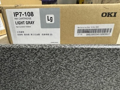OKI IP7-108 OEM Light Gray Ink 1500ml ColorPainter H2-74/H2-104 - New! - Image 1 of 4