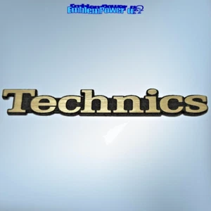 4 x Technics 60x8mm Emblemat szczotkowana naklejka Odznaka Naklejka Głośnik Naklejka TRACKED - Zdjęcie 1 z 2