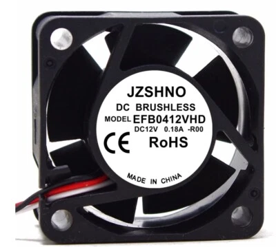 1PC New Delta EFB0412VHD R00 12V 0.18A DC 40x40x20mm 4020 BRUSHLESS Fan 3pin  - Image 1 of 2
