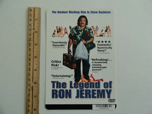 THE LEGEND OF RON JEREMY - TARJETA DE RESPALDO DE ESTANTE DE VIDEO DE GRAN ÉXITO 5"X8" - SIN PELÍCULA - Imagen 1 de 3