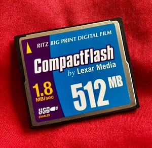 Ritz Big Print Digital Film 512MB Compact Flash CF Card by Lexar Media - Picture 1 of 2