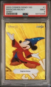 Disney Kakawow - Gold Magician Mickey puzzle piece PSA 9 - Picture 1 of 2