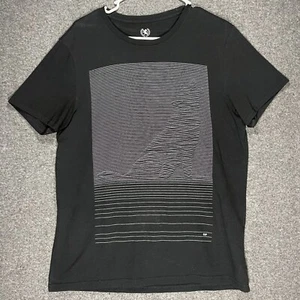EXPRESS Shirts Adult Medium Black Optical Illusion Wolf Howling Graphic Mens - Picture 1 of 9