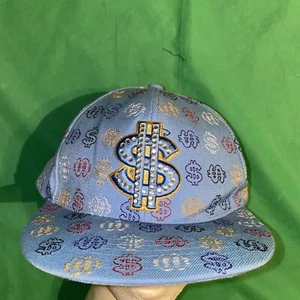 City Hunter Snapback Hat Dollar Sign Bling - Picture 1 of 7