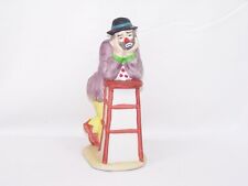 Flambro Emmett Kelly Jr Collection Resting on a Stool Clown Weary Willie Vintage
