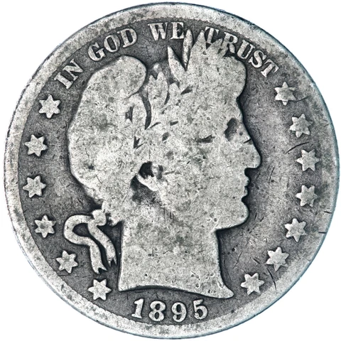 1895 O Barber Half Dollar 90% Silver About Good AG+ See Pics A093 Cover