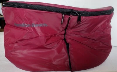 Bolsa de viaje Hamilton Beach aislada olla lenta rojo granate 15x11,5x8 Foto 1 de 4