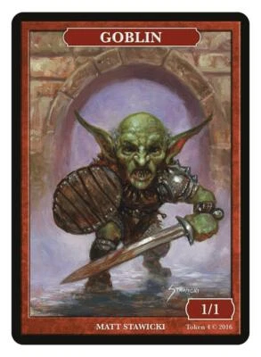 Goblin Token  Artist Matthew Stawicki MTG Magic Token Givememana - Image 1 of 2