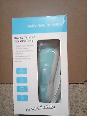 Recortadora de uñas para bebé segura con luz y 6 almohadillas de molienda para recién nacido bebé niño pequeño Foto 1 de 2