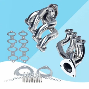 For 2000-064.8L 5.3L V8 Chevy GMC Avalanche Silverado Sierra Tahoe Headers Pai9V - Picture 1 of 7