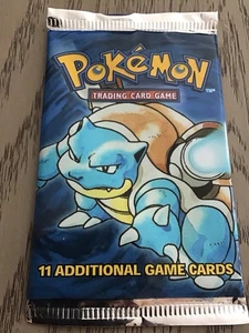 JCC Pokémon | Conjunto Base Ilimitado | Un Booster Pack | Arte Blastoise | Nuevo - Imagen 1 de 2