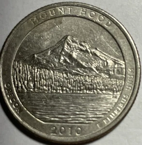 P Washington Quarter ATB 2010 Oregon Mount Hood circulado - Imagen 1 de 1
