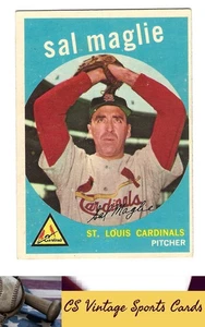 1959 Topps #309 Sal Maglie - Imagen 1 de 2