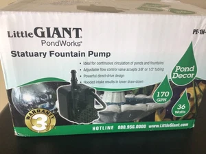 Little Giant PE-1H-PW 115 Volt, 1/125 HP, 170 GPH Epoxy Encapsulated Small - Picture 1 of 3