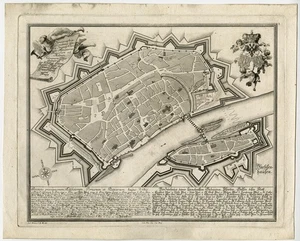 Antique Print-GATE-STREET-FRANKFURT AM MAIN-GERMANY-Kleiner-Heumann-1738 - Picture 1 of 1