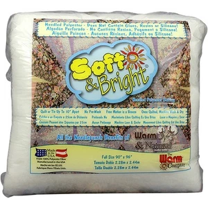 Warm Company Soft & Bright Polyester Batting-Full Size 90"X96" 1814 - Bild 1 von 1