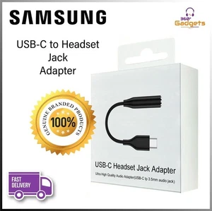 New Oem Samsung USB-C Type C Adapter Port to 3.5MM Aux Audio Adapter Cable - Picture 1 of 6
