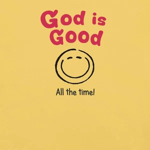 NUEVA Camiseta God is Good Rocky Smile Face Jesus Christian ¡Todo el tiempo! Fe - Imagen 1 de 44