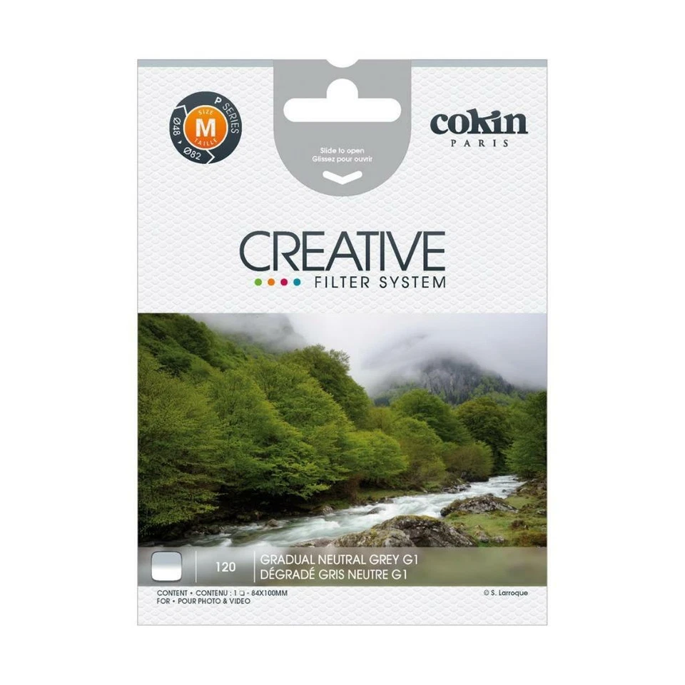COKIN CREATIVE P SERIES FILTER P120 GRADUAL GREY G1 SIZE M HARD GRADUATED - Image 1 of 1