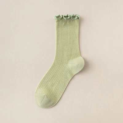 5 pares de calcetines para mujer otoño algodón color liso ligeros transpirables Foto 1 de 4