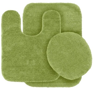 Kids Zone Home Linen 3 pc Solid Sage Green Bathroom Rug Set Bath Mats Bath Set S - Picture 1 of 1