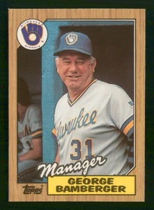 GEORGE BAMBERGER 1987 TOPPS TIFFANY 87 NO 468 NRMINT+ 19749 - Picture 1 of 2