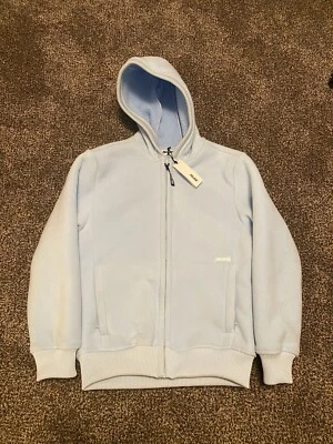 Sudadera con capucha térmica Palace con cremallera para hombre pequeña azul claro nueva con etiquetas Foto 1 de 4