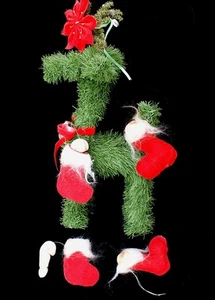 Nuevo Sexy Adornos de Navidad Hecho a Mano Suyo y Ella en un Calcetín Bota de Santa - Imagen 1 de 4