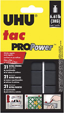 UHU Tac Propower, 2.1 Oz (50G), 21 Pads (48680), Black