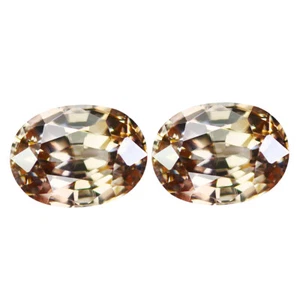 2.16Ct Fabulous Oval cut 6 X 5 mm AAA 100% Natural Brownish White Zircon - Picture 1 of 5