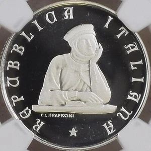 ITALY. 1988, 200 Lire, R, Silver - NGC PF69 - Top Pop 🥇University of Bologna - Picture 1 of 6