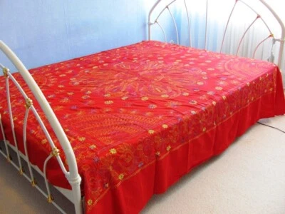 Handgestrickte (Handarbeit) Tagesdecke, Bettüberwurf, Sofaüberwurf. Neu! - Bild 1 von 4