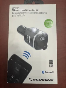 Scosche BTFREQ Wireless FM Transmitter Hands-Free Car Kit (2 USB Charging Ports) - Picture 1 of 2